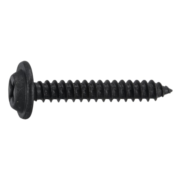 Midwest Fastener Sheet Metal Screw, #10 x 1-1/4 in, Black Steel Flat Head Phillips Drive, 10 PK 39635 - main